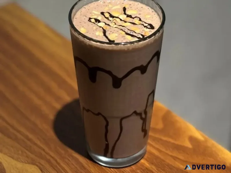 Delicious chocolate peanut butter shake in delhi creamy indu