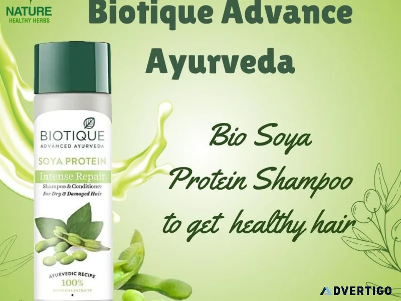 Biotique advance ayurveda bio soya protein shampoo to get health