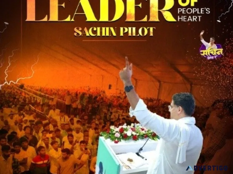 Sachin pilot leader of peoples heart