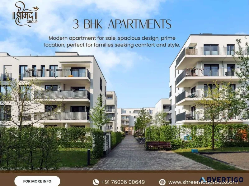 Modern 3 bhk apartments in science city ahmedabad shreemad gro