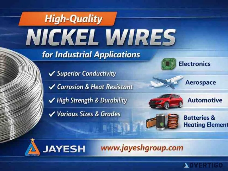 Upgrade your nickel wire supply chain contact jayesh group