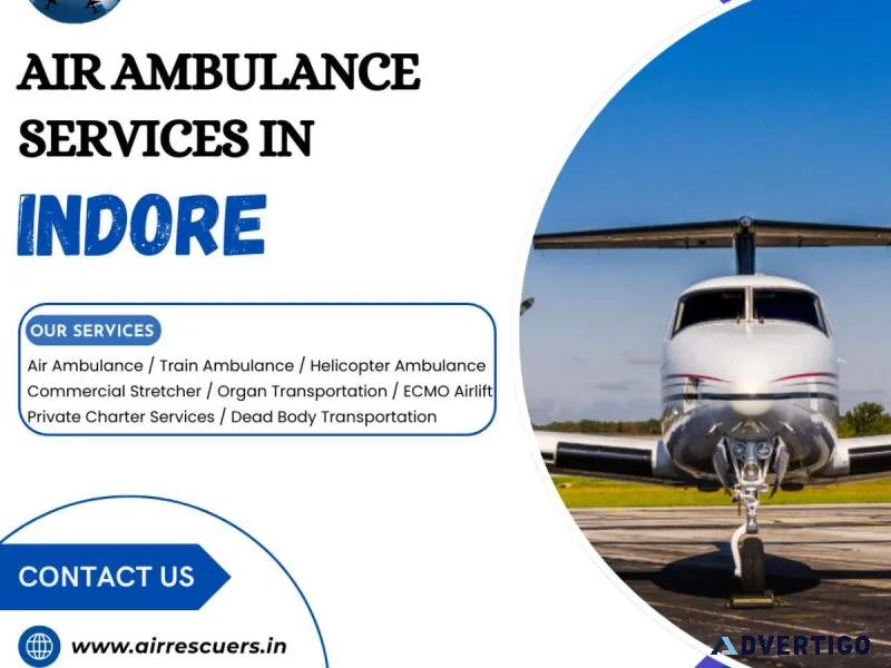 Trusted air medical transport across indore