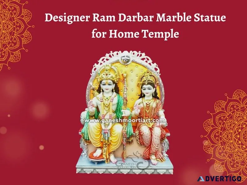 Designer ram darbar marble statue for home temple