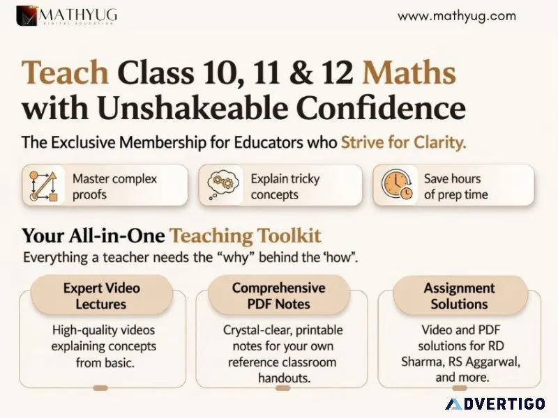 Mathyug teacher membership for maths educators