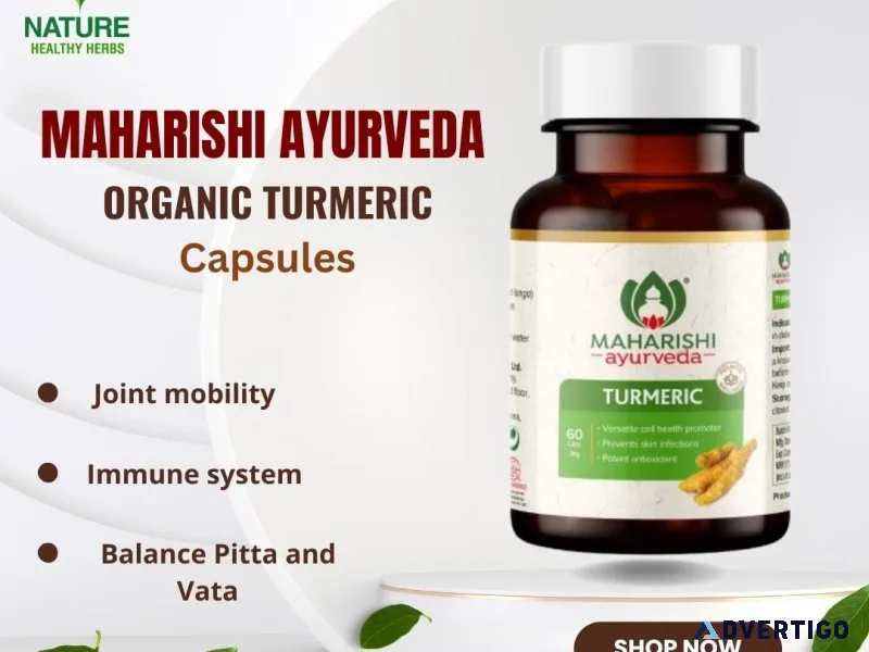 Maharishi ayurveda organic turmeric capsules