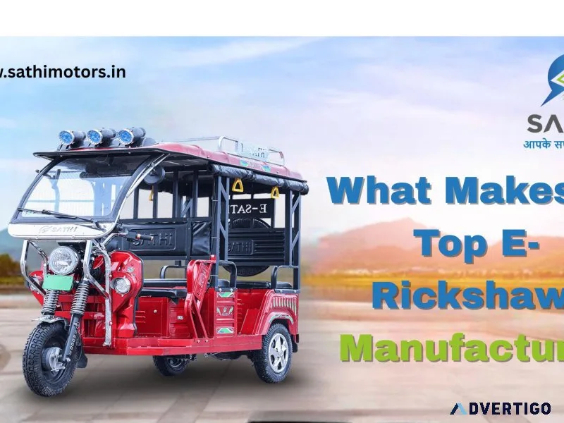 E rickshaw manufacturers in india