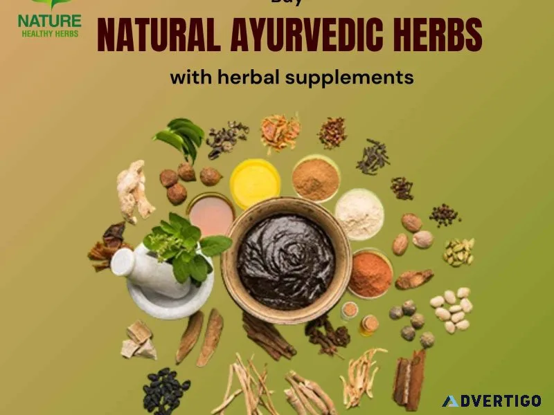 Buy natural ayurvedic herbs with herbal supplements