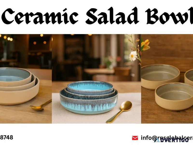Ceramic salad bowl