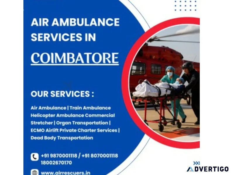 Fast trusted air ambulance services in coimbatore