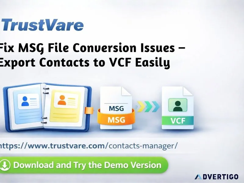 Fix msg file conversion issues export contacts to vcf easily