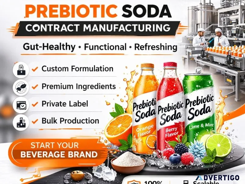 Prebiotic soda contract manufacturing foodsure