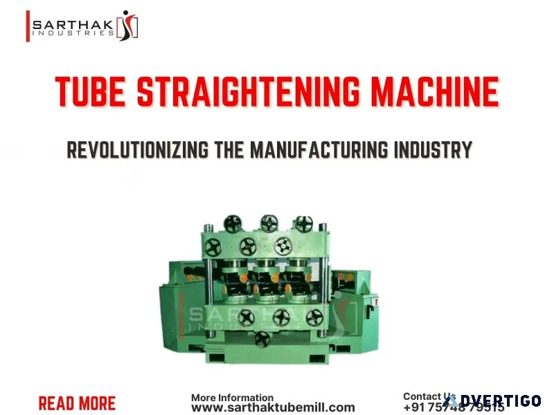 Tube straightening machine manufacturer and supplier in ahmedaba