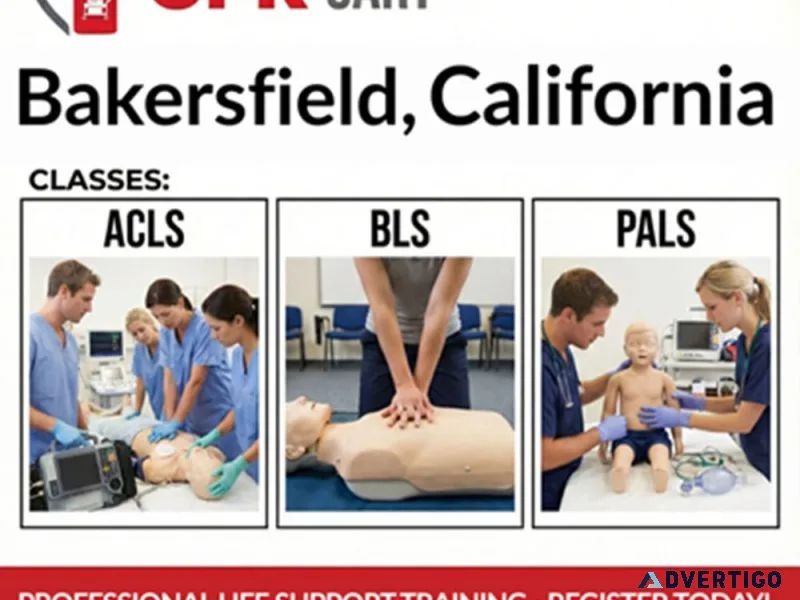 Same day cpr certification in bakersfield aha bls acls