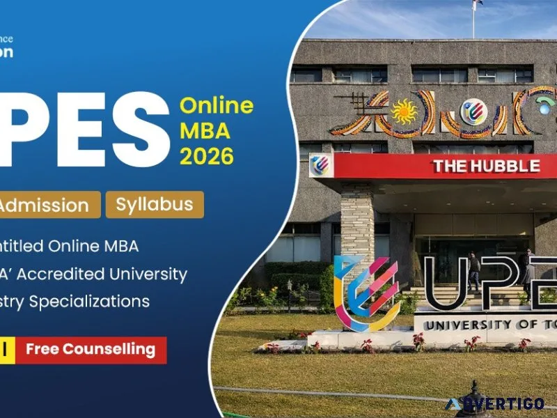 Upes online mba admission 2026 open apply before march 27
