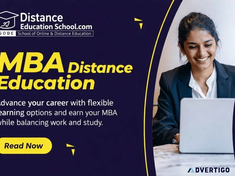 Mba distance education admission open 2026 apply today