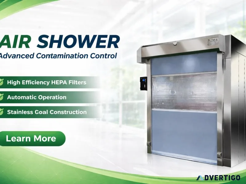 Top air shower supplier in india for cleanroom industrial use