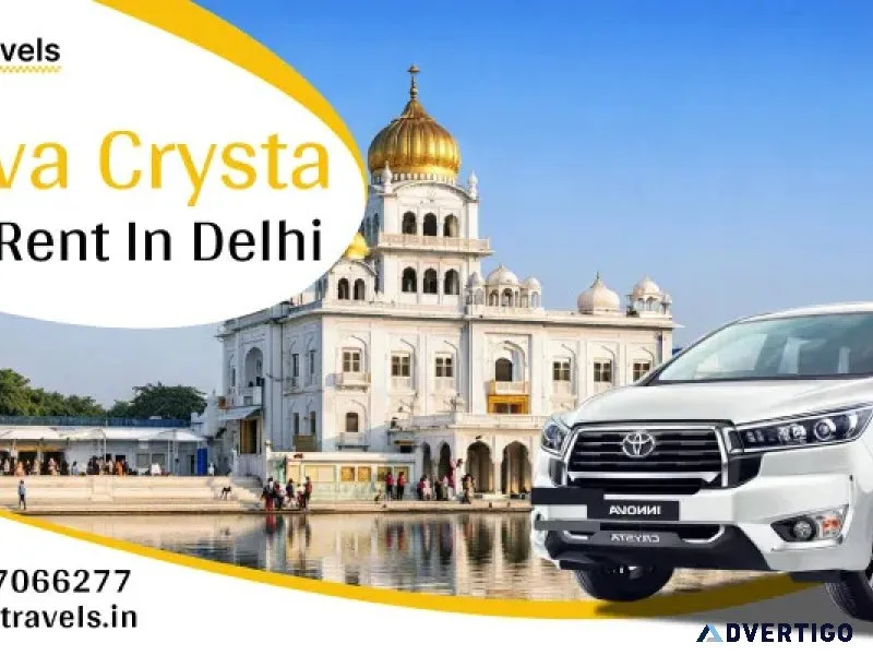 Get innova crysta on rent in delhi with kaka travels