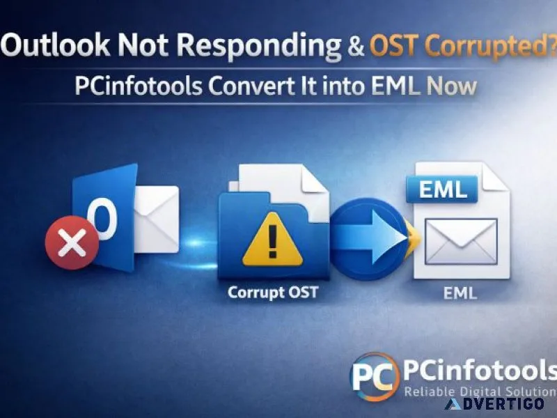 Outlook not responding ost corrupted pcinfotools convert it i