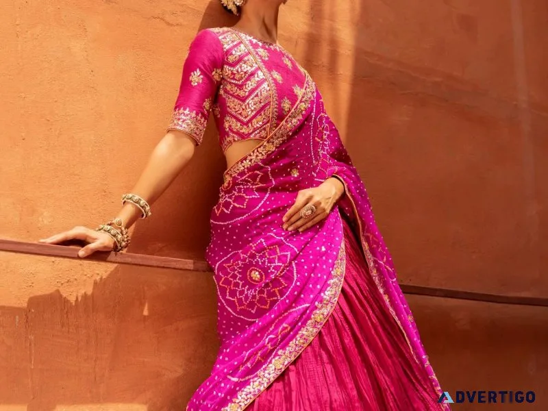 Buy designer silk crush lehengas for women online at zari jai