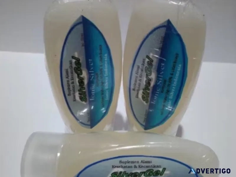 Ionic silver gel (ag+) gel ion perak