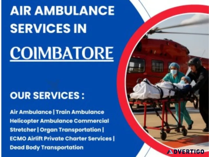 Air medical assistance in coimbatore fast