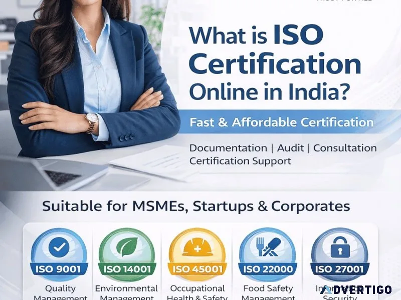 Iso certification in india