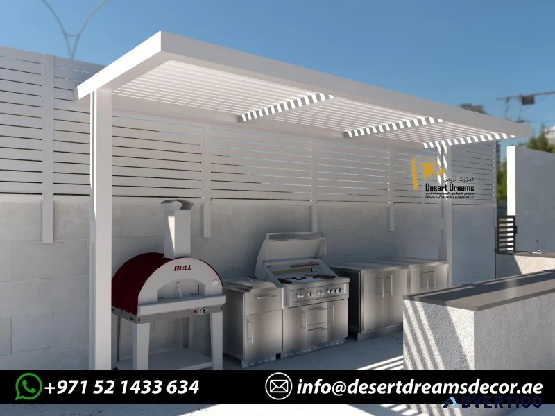 Design and fabrication aluminum pergola in uae