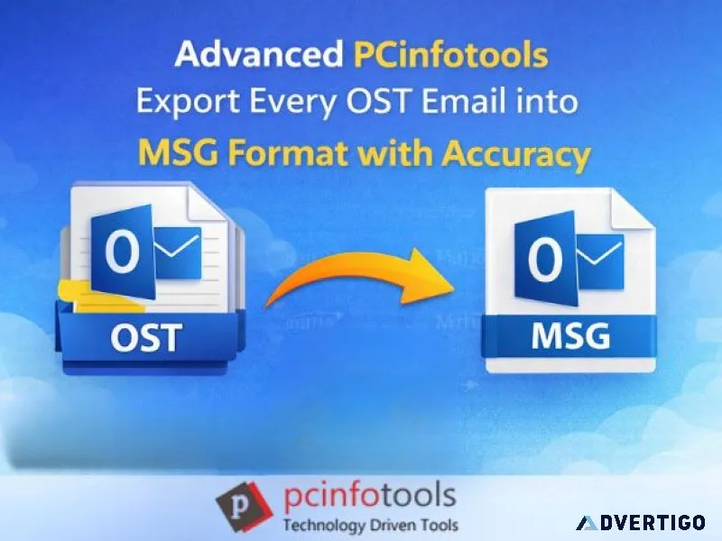 Advanced pcinfotools export every ost email into msg format