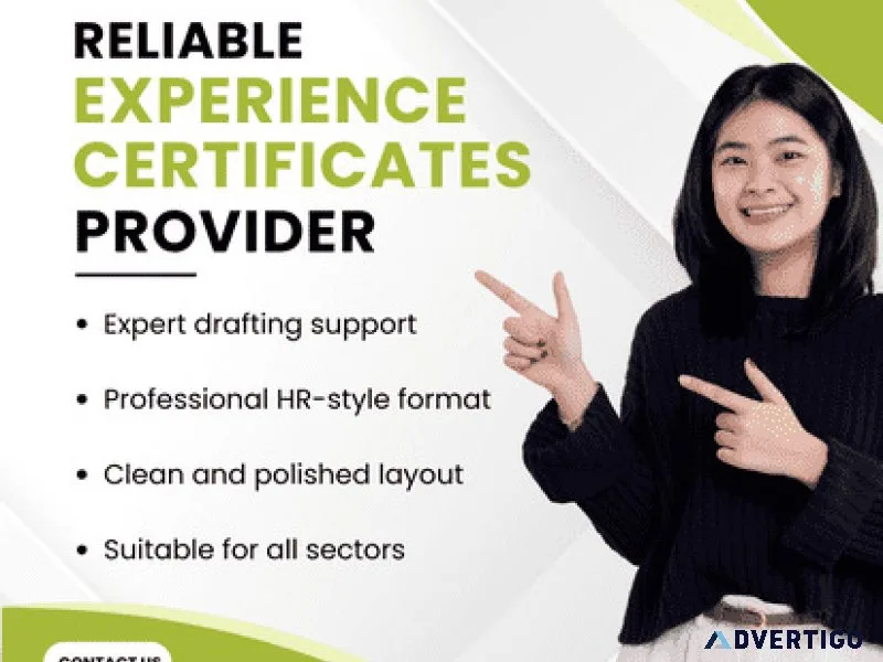 Experience certificates provider in kochi