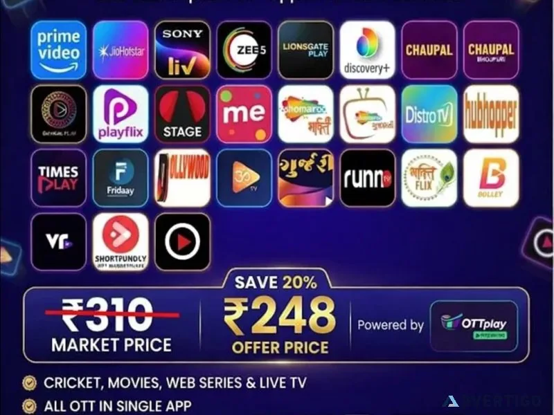 Ultimate ott bundle pack in india 27 apps in one subscription