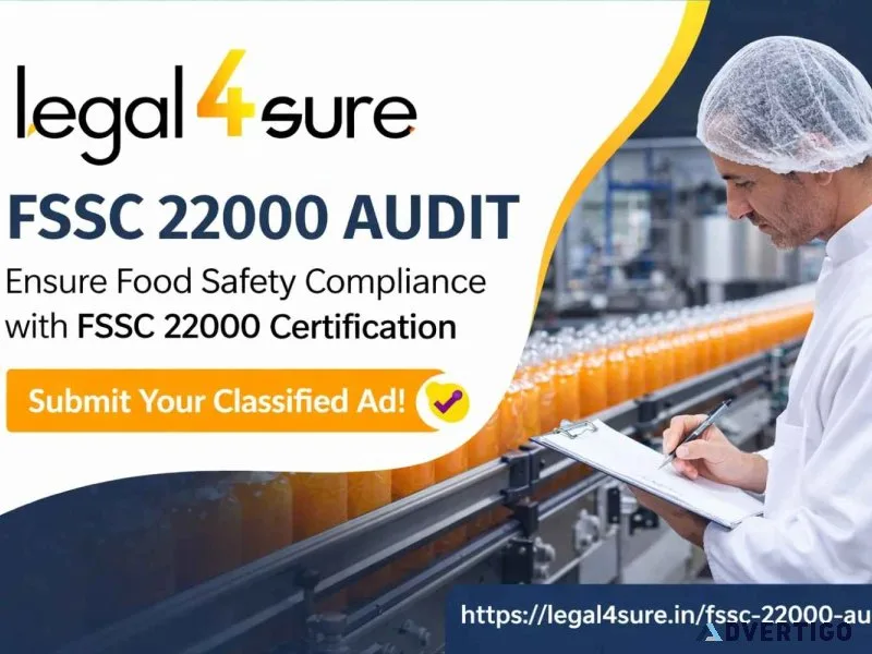 Fssc 22000 audit services certified food safety compliance exp