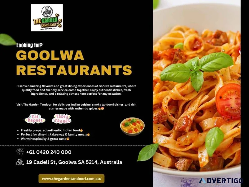 Goolwa restaurants the garden tandoori