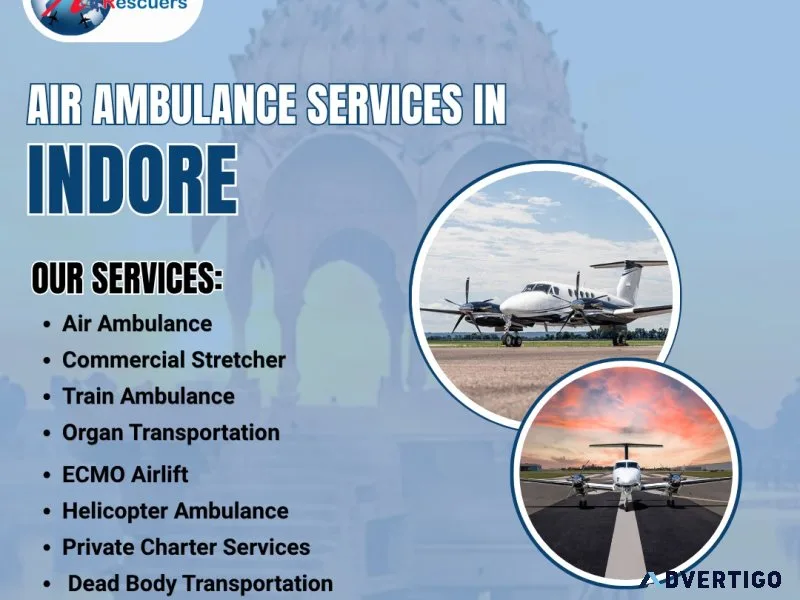 Swift medical flights with trusted care in indore