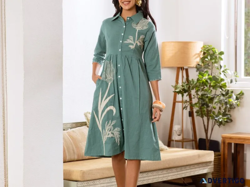 Latest party wear midi dresses online for women in fashionable l