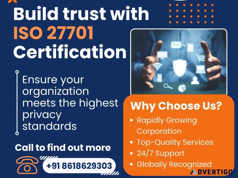 Iso 27701 certification in bangalore