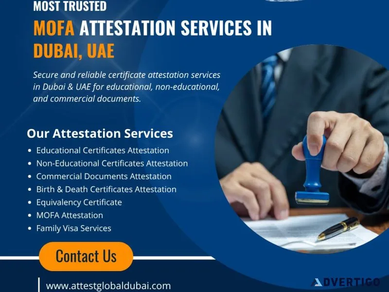 Trusted certificate attestation services in dubai uae fast