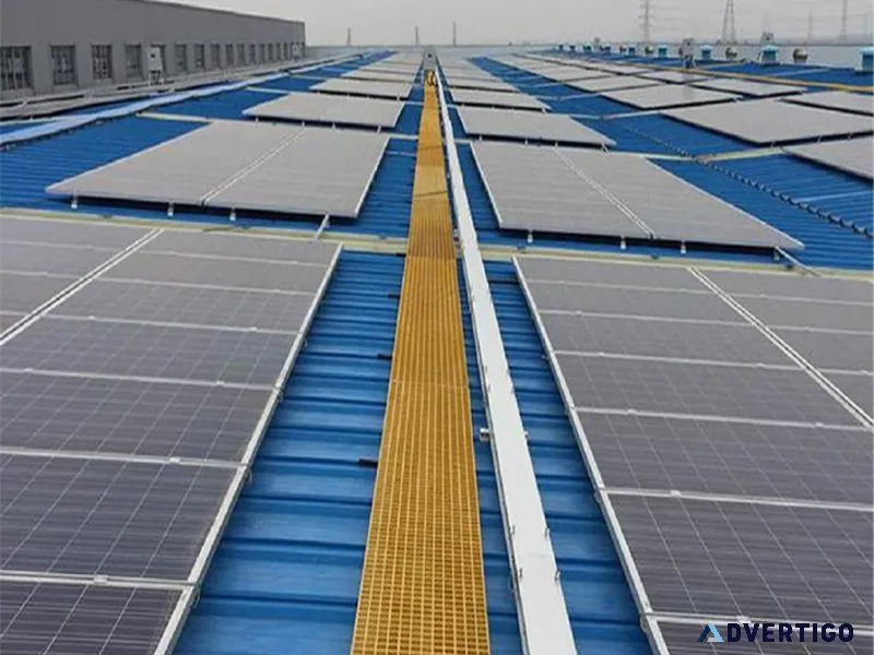 Safe access with frp walkways for solar infrastructure