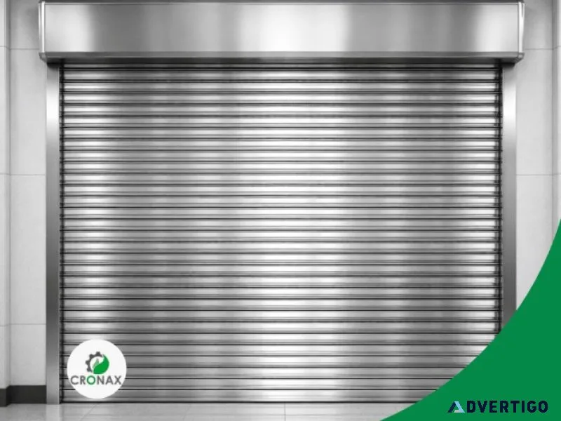 Stainless steel rolling shutter for commercial industrial use