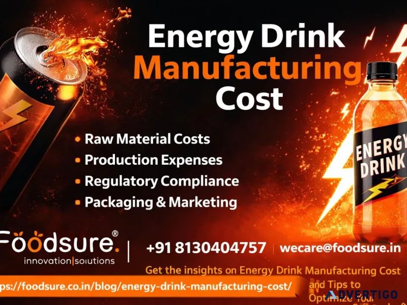 Energy drink manufacturing cost