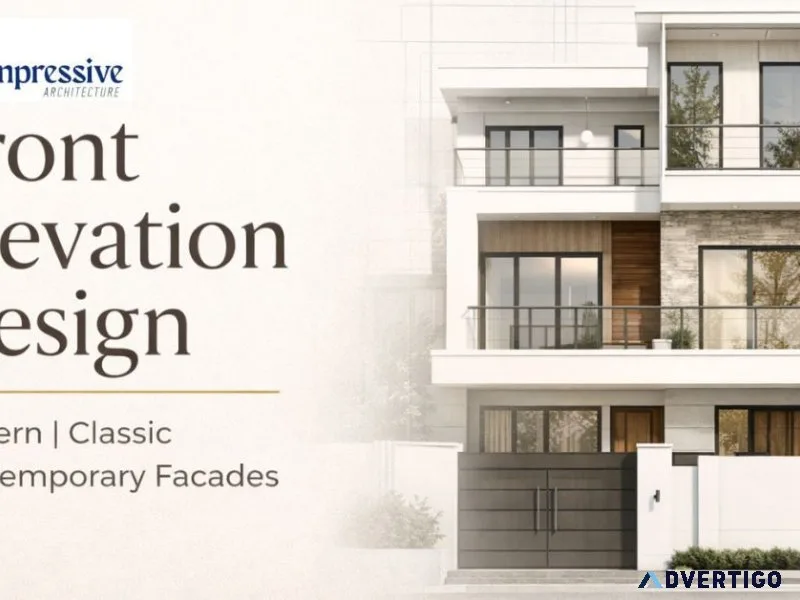 Modern house front elevation design for better curb appeal