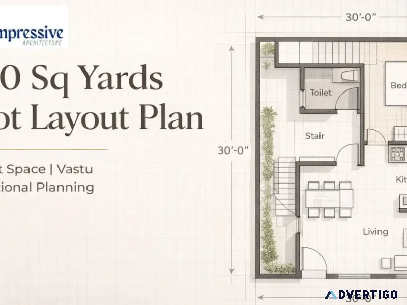 Modern 100 sq yards house layout plan for urban homes