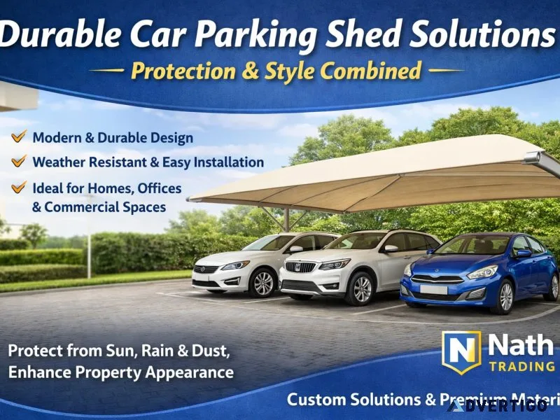 Durable car parking shed solutions protection style combined