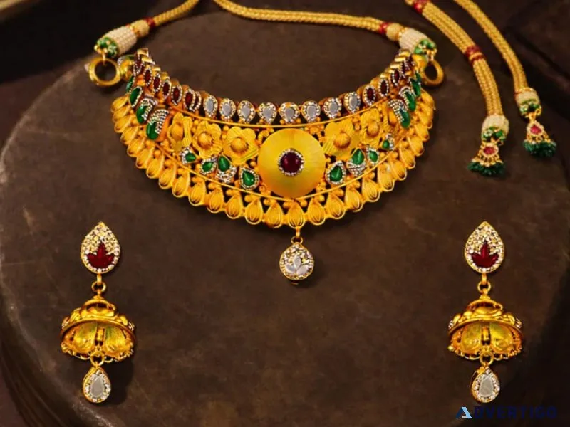 Kanakavalli rajsi floral choker set premium silver gold plated