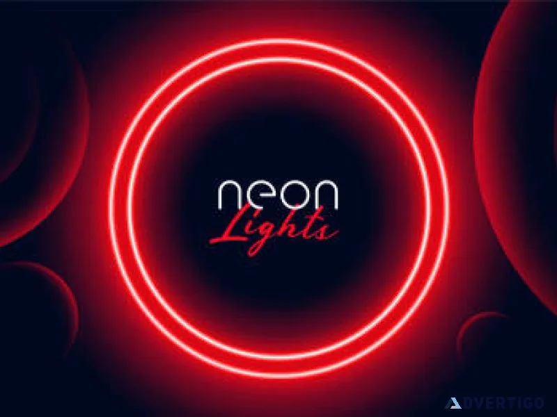 What are the benefits of using custom neon lights indoors