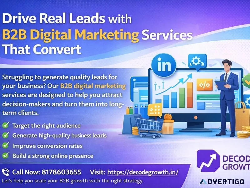 Get high quality leads with b2b digital marketing services in in