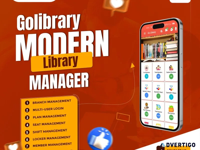 Golibrary best library management app digital library manage
