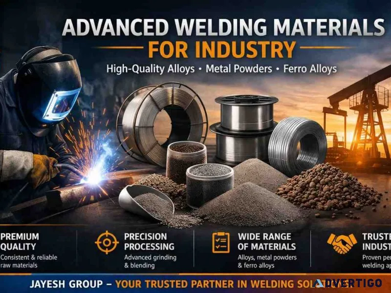 Quality welding materials contact jayesh group now