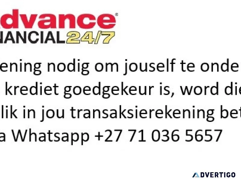 Hello guys 30 minute lening vir jou doen nou aansoek