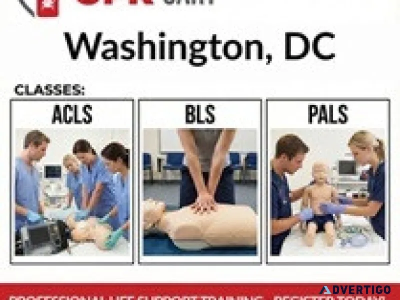 Cpr certification in washington dc aha bls acls pals