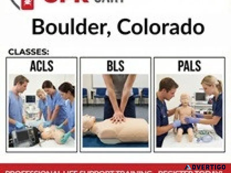 Cpr certification in boulder co aha bls acls pals training